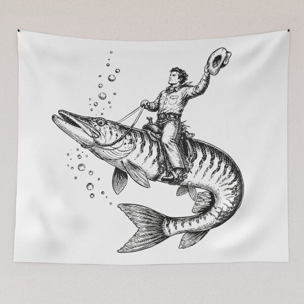 Item preview, Muskie Cowboy designed and sold by BrandMuffinStudio.