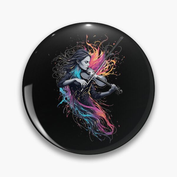 Item preview, Passionate Female Violinist Abstract Design designed and sold by UrbanPrts.