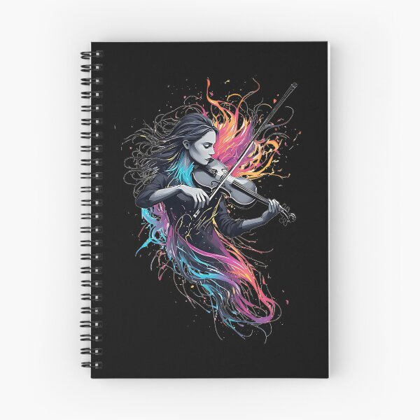 Item preview, Passionate Female Violinist Abstract Design designed and sold by UrbanPrts.