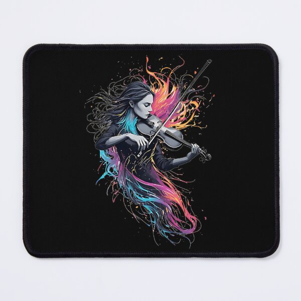Item preview, Passionate Female Violinist Abstract Design designed and sold by UrbanPrts.