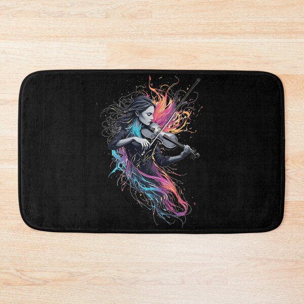 Item preview, Passionate Female Violinist Abstract Design designed and sold by UrbanPrts.