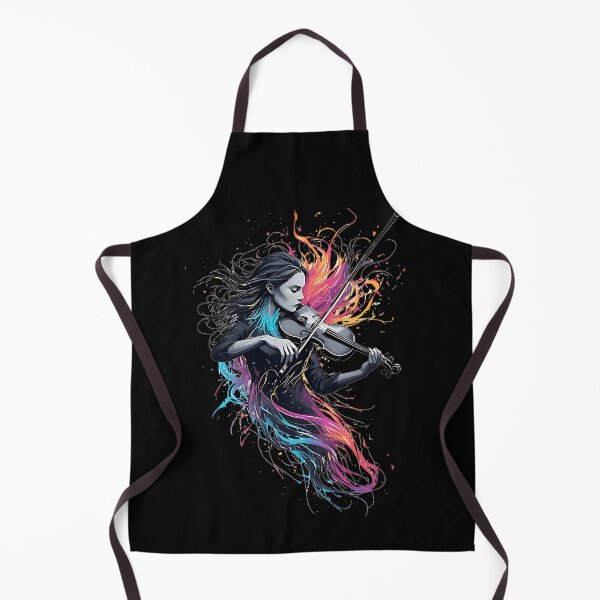 Item preview, Passionate Female Violinist Abstract Design designed and sold by UrbanPrts.