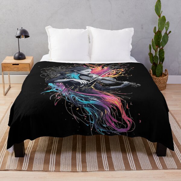 Item preview, Passionate Female Violinist Abstract Design designed and sold by UrbanPrts.