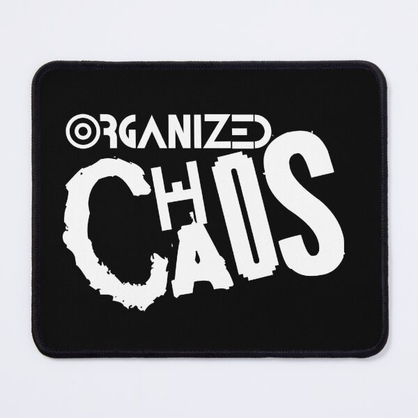 Item preview, Organized Chaos Funny Distressed Typography Design designed and sold by GraphicsMark.