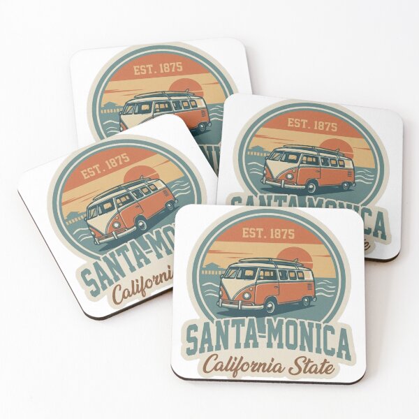 Item preview, Santa Monica California State - Vintage Bear Pier Sunset designed and sold by The True American.