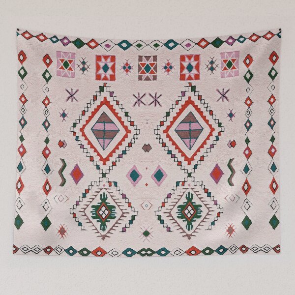 Item preview, Pastel Kilim Diamonds Art Print designed and sold by SpaceBazaar.