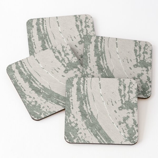 Item preview, Green and Beige Textured Print designed and sold by ZedColors.