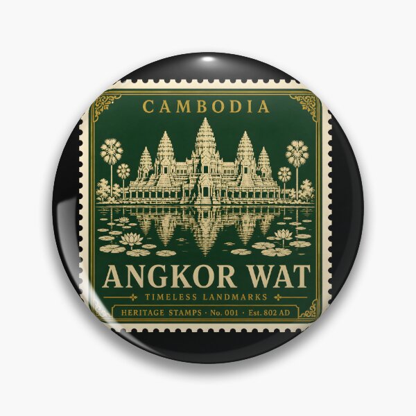 Item preview, Angkor Wat Poster — Cambodia Temple Travel Print — Ancient Ruins Gift for History Lover — Vintage Wall Art designed and sold by Martin's_Design.