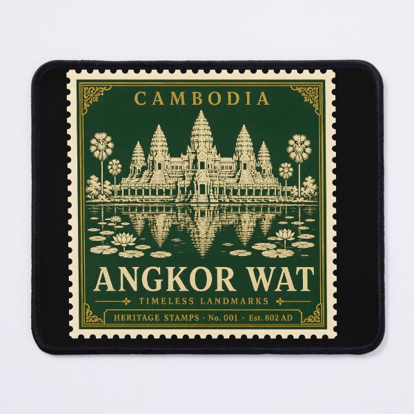 Item preview, Angkor Wat Poster — Cambodia Temple Travel Print — Ancient Ruins Gift for History Lover — Vintage Wall Art designed and sold by Martin's_Design.