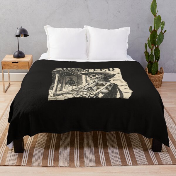 Item preview, Vintage Western Skeleton Cowboy "Wanted" T-Shirt Design designed and sold by Pixor@.