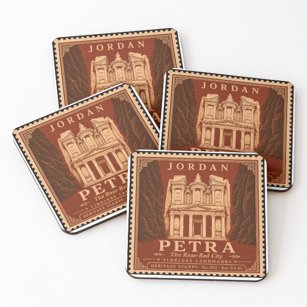 Item preview, Petra Poster — Jordan Travel Art Print — Ancient Nabataean City Gift for History Lover — Vintage Wall Decor designed and sold by Martin's_Design.