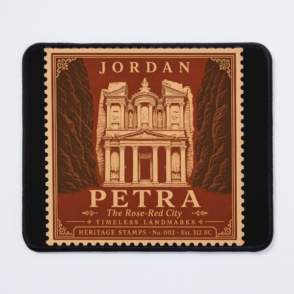 Item preview, Petra Poster — Jordan Travel Art Print — Ancient Nabataean City Gift for History Lover — Vintage Wall Decor designed and sold by Martin's_Design.