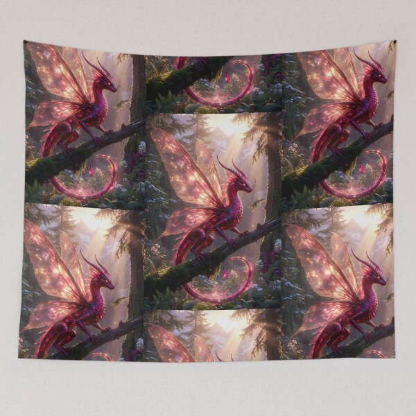 Item preview, The Rosefire Dragon designed and sold by Stubblejumper Artworks.