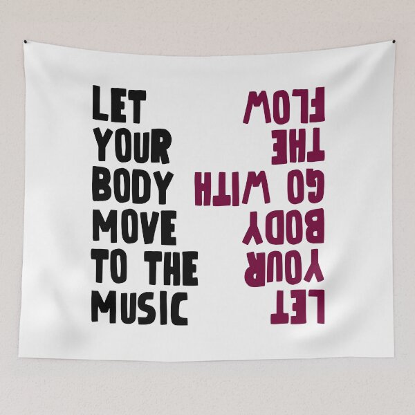Item preview, Move to the Music Typography Art (positive) designed and sold by didijuca.