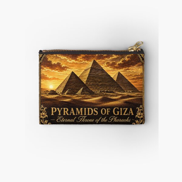 Item preview, Pyramids of Giza Poster — Egypt Travel Art Print — Pharaoh Gift for History Lover — Vintage Wall Decor designed and sold by Martin's_Design.