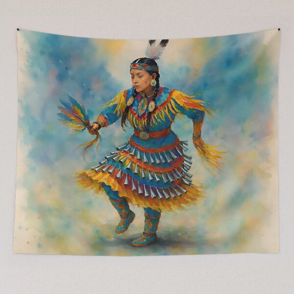 Item preview,  Powwow Dancer in Motion designed and sold by TinCatOutPost.