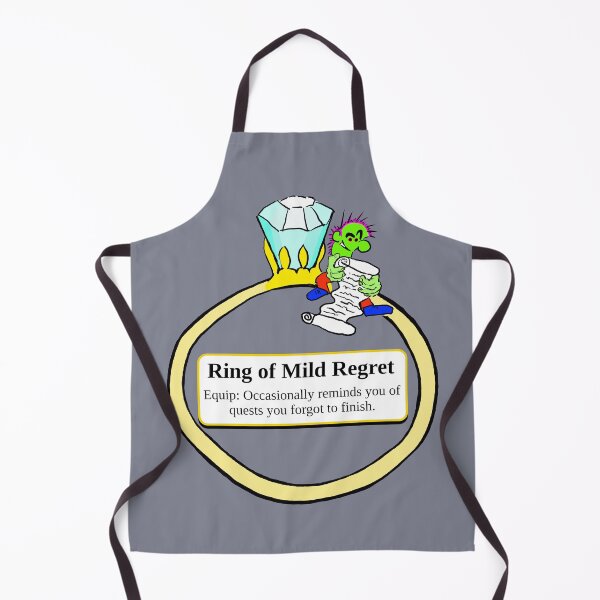 Item preview, Ring of Mild Regret - Equip: Occasionally reminds you of quests you forgot to finish. designed and sold by LittleGreyMan2026.
