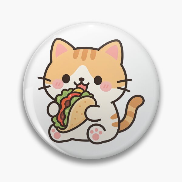 Item preview, Cat eating taco designed and sold by Kimicute.
