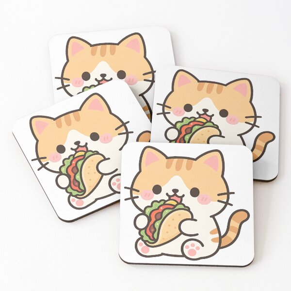 Item preview, Cat eating taco designed and sold by Kimicute.