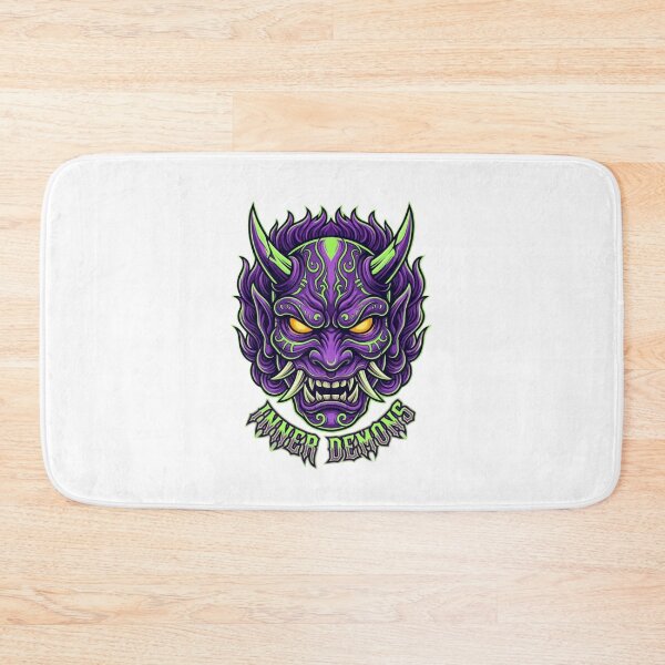 Item preview, Japanese Purple Oni Mask Inner Demons Art designed and sold by JeevanStickers.