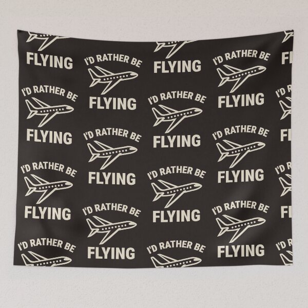 Item preview, I’d Rather Be Flying Aviation Enthusiast (light version) designed and sold by KLArtzStore.