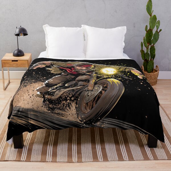 Item preview, Biker Silhouette with Bright Headlight in Dark designed and sold by Piotrek0001.
