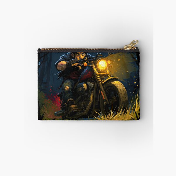 Item preview, Biker Speeding Past City Buildings at Night designed and sold by Piotrek0001.
