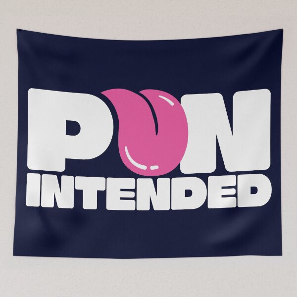 Item preview, Pun Intended White designed and sold by BorysMano.
