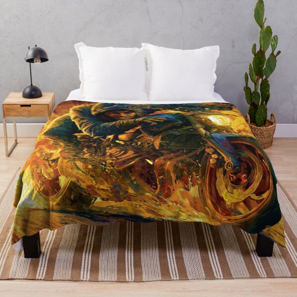 Item preview, Biker Riding Through Wall of Yellow Fire designed and sold by Piotrek0001.