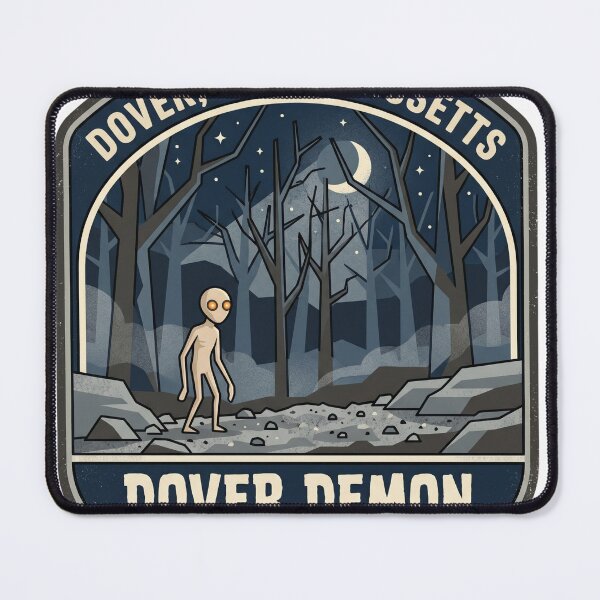 Item preview, Dover, Massachusetts – Dover Demon | National Park Badge Design designed and sold by ElNiro.