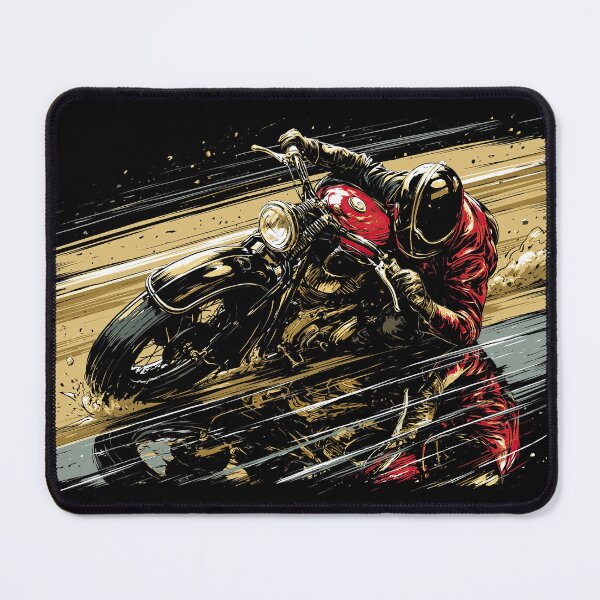 Item preview, Copy of Biker Leaning Hard into Corner at Night designed and sold by Piotrek0001.