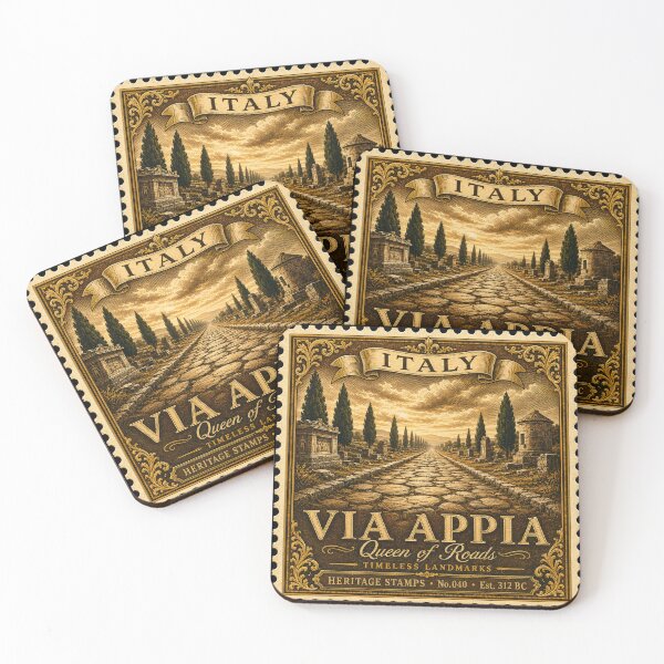 Item preview, Via Appia Poster — Ancient Rome Italy Travel Print — Roman Road Gift for History Lover — Vintage Wall Art designed and sold by Martin's_Design.