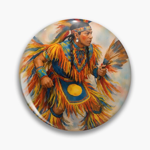 Item preview, Colorful Powwow Dancer designed and sold by TinCatOutPost.