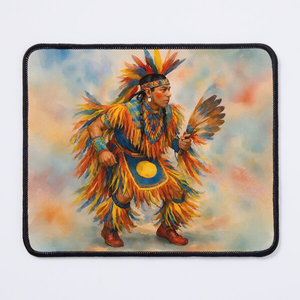 Item preview, Colorful Powwow Dancer designed and sold by TinCatOutPost.