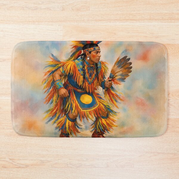 Item preview, Colorful Powwow Dancer designed and sold by TinCatOutPost.