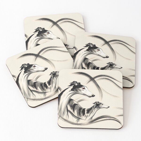 Item preview, GALOGO - Suibokuga Flow - Dissolving Wind designed and sold by GALOGO – Art for Sighthounds & Animal Welfare.