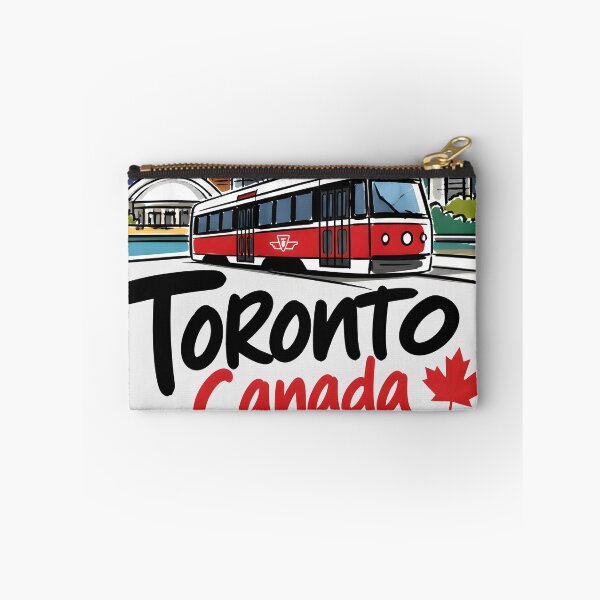 Item preview, Toronto TTC Streetcar Skyline Cute Cityscape Colorful City designed and sold by HowToCanadian.