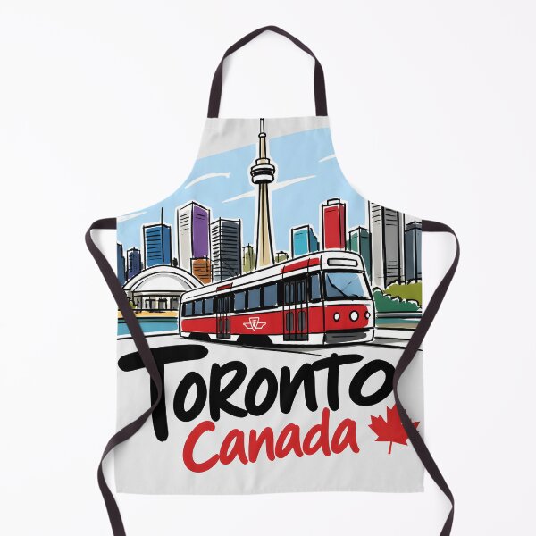 Item preview, Toronto TTC Streetcar Skyline Cute Cityscape Colorful City designed and sold by HowToCanadian.