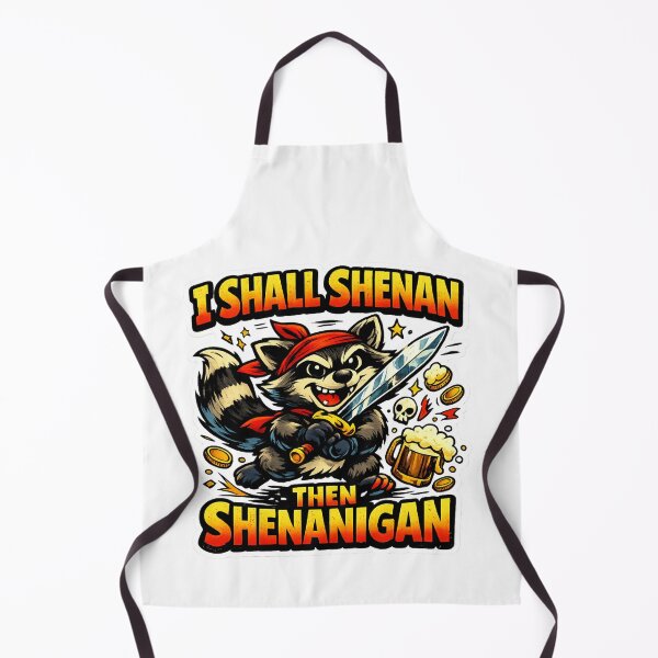 Item preview, I Shall Shenan Then Shenanigan – Funny Raccoon Sword T-Shirt designed and sold by MerchlyMike.