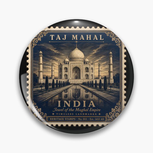 Item preview, Taj Mahal Poster — India Travel Art Print — Mughal Palace Gift for History Lover — Vintage Wall Decor designed and sold by Martin's_Design.