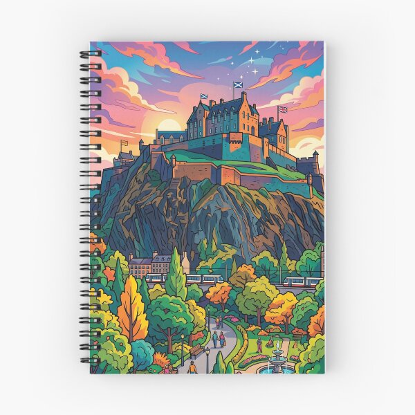 Item preview, Edinburgh Castle Scotland Twilight Fortress - Historic Travel / Castillo de Edimburgo Escocia Fortaleza Crepusculo designed and sold by SpiriTravels.
