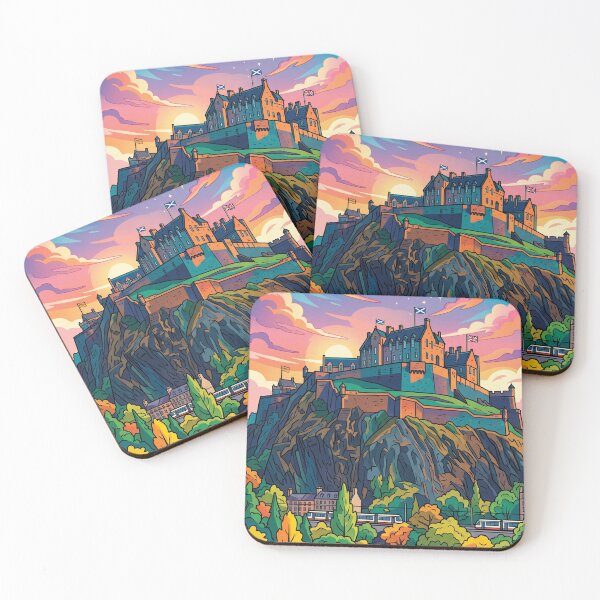 Item preview, Edinburgh Castle Scotland Twilight Fortress - Historic Travel / Castillo de Edimburgo Escocia Fortaleza Crepusculo designed and sold by SpiriTravels.