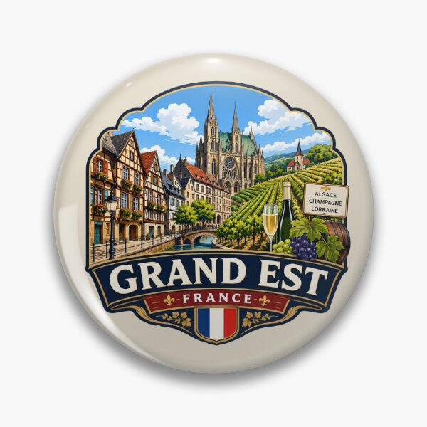 Item preview, Grand Est, France - Cathedral & Vineyard Scenery designed and sold by Myra365Art.