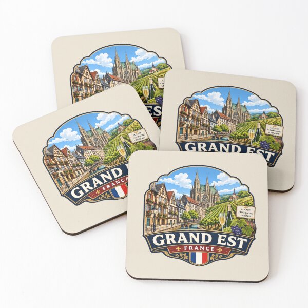 Item preview, Grand Est, France - Cathedral & Vineyard Scenery designed and sold by Myra365Art.