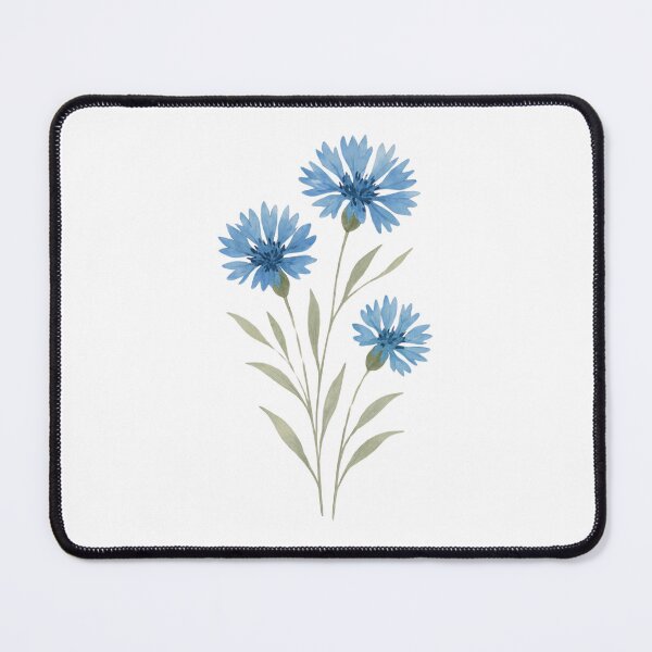 Item preview, Wild blue cornflowers watercolor painting designed and sold by uunaa.