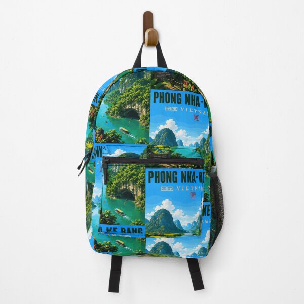 Item preview, Phong Nha - Ke Bang National Park in Vietnam, Vintage Art Travel Landscape designed and sold by MaateoDesign.