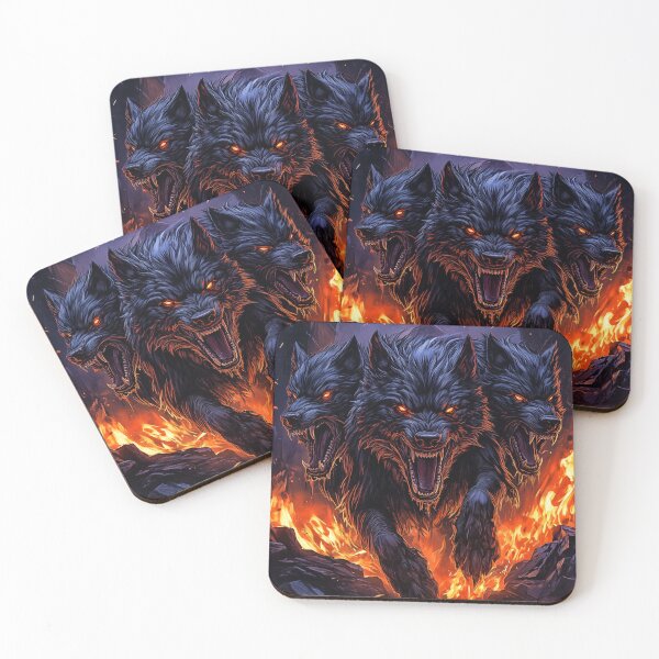 Item preview,  Cerberus - hellhound in flames designed and sold by PetsArt.