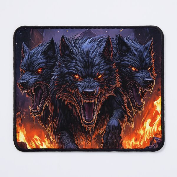 Item preview,  Cerberus - hellhound in flames designed and sold by PetsArt.