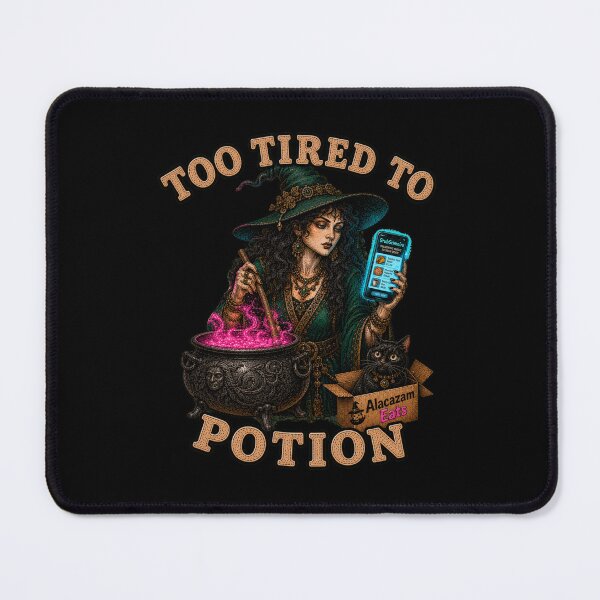 Item preview, Modern Witch Cauldron Food Delivery App Funny Retro Graphic Tee designed and sold by Mythic Ink Studio.