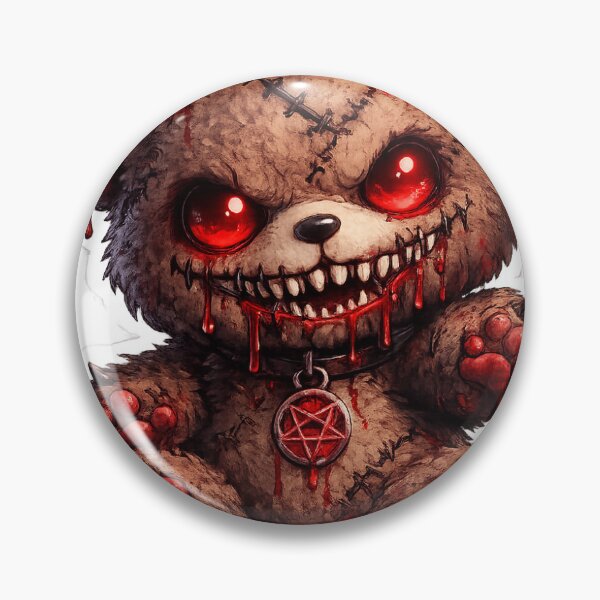 Item preview, Demon Teddy Bear Sticker designed and sold by tommytvkids.